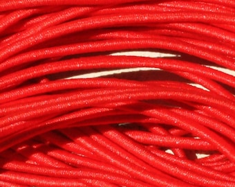 5 Meters - Nylon Elastic Fabric Cord Thread 1mm Bright Red - 7427039731669