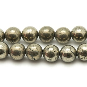 20pc - Stone Beads - Golden Pyrite Balls 4mm 4558550036612