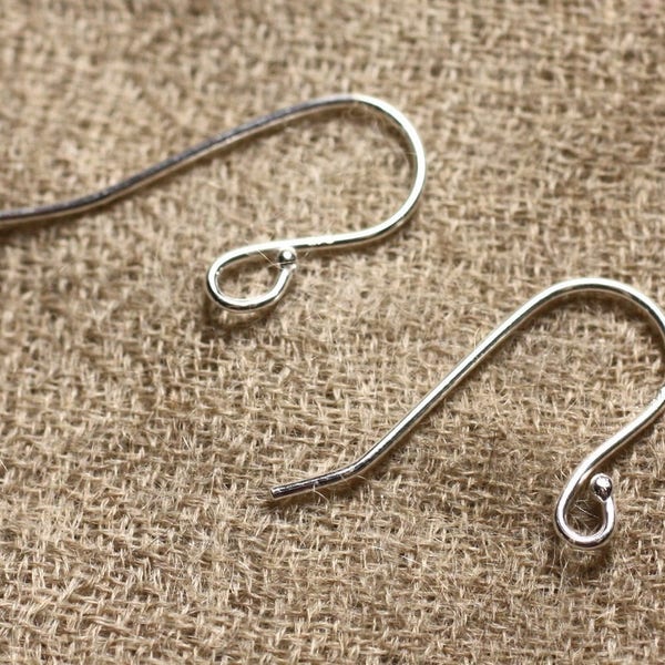 1pair - 925 Sterling Silver Earring Hooks 20x14mm 4558550010742