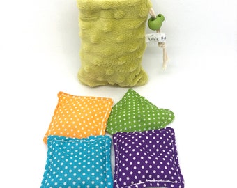 Sensory Cushions | sensory play | inspired by the Montessori method and pea-style pouch