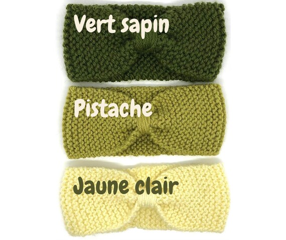 Bandeau En Laine Bebe Fillette Fait Main Etsy