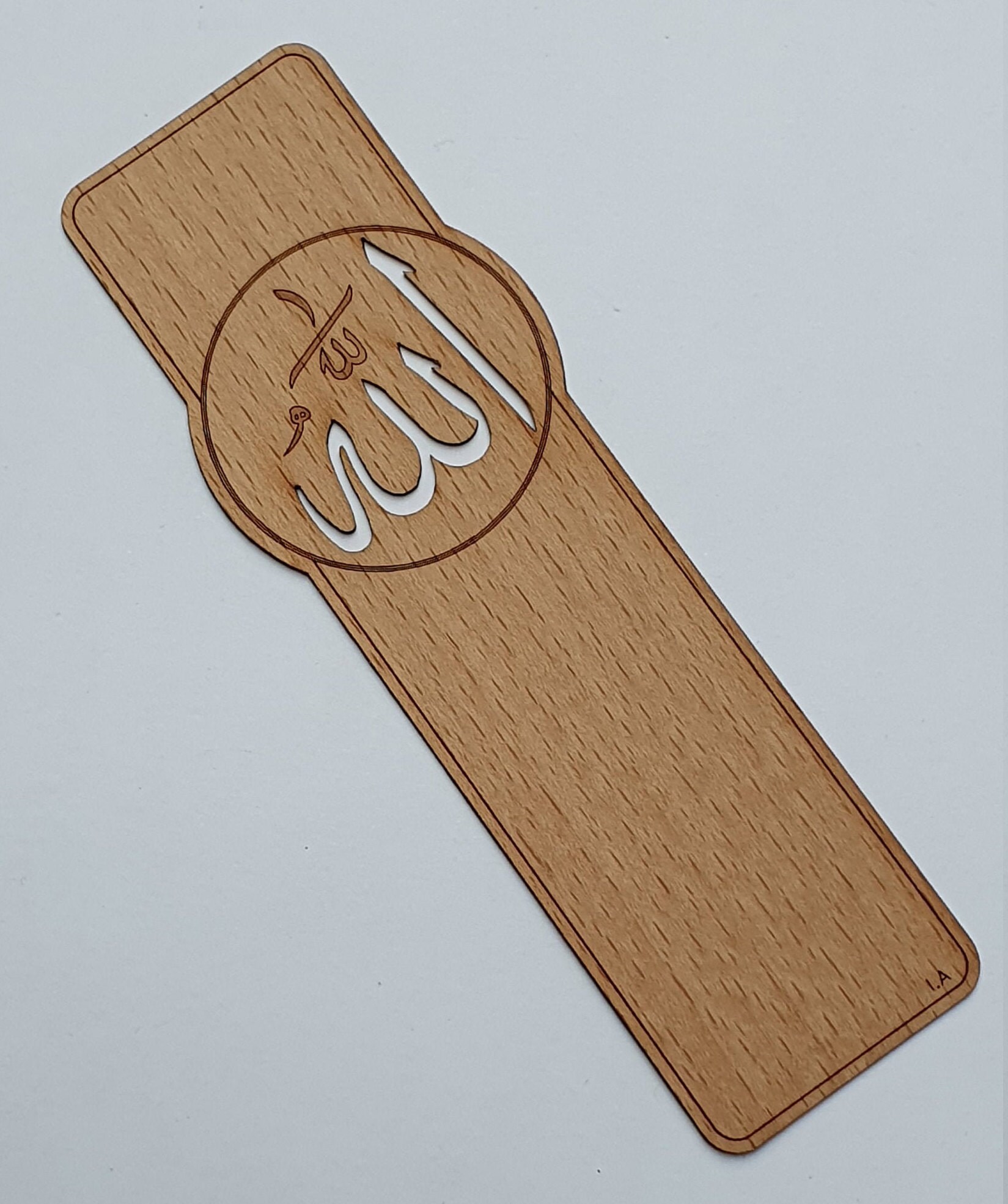 Allah Wood Bookmark: Islamic Calligraphy, Quran Reader Gift - Etsy Canada