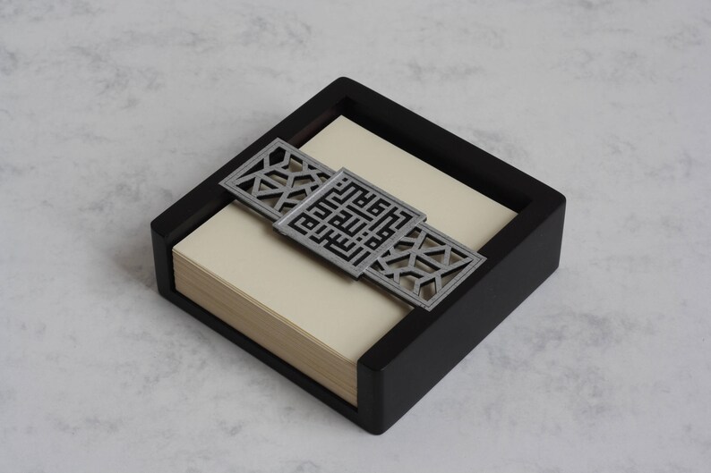 Luxury Wooden Memo Pad Holder With Note / Telephone Pad Etsy