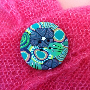 Handmade green buttons, several shapes and sizes to choose from image 5