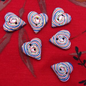 Heart-shaped Sewing Buttons, Sets of 6 - Etsy