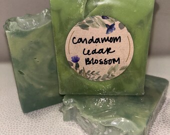 Cardamom Cedar Blossom Handmade CP Soap