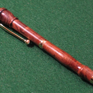 Handmade Claro Walnut burl twist ballpoint pen
