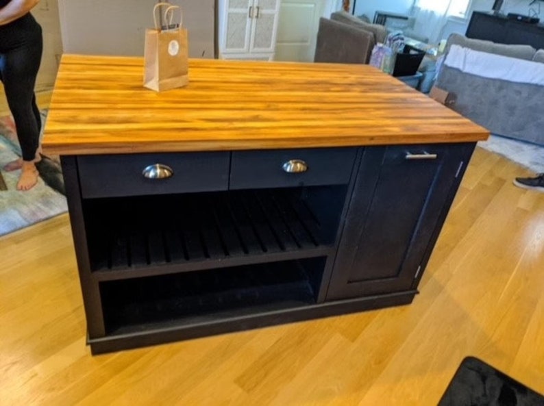 Kitchen Island Butcher Block Kitchen Island With Seating Etsy Canada