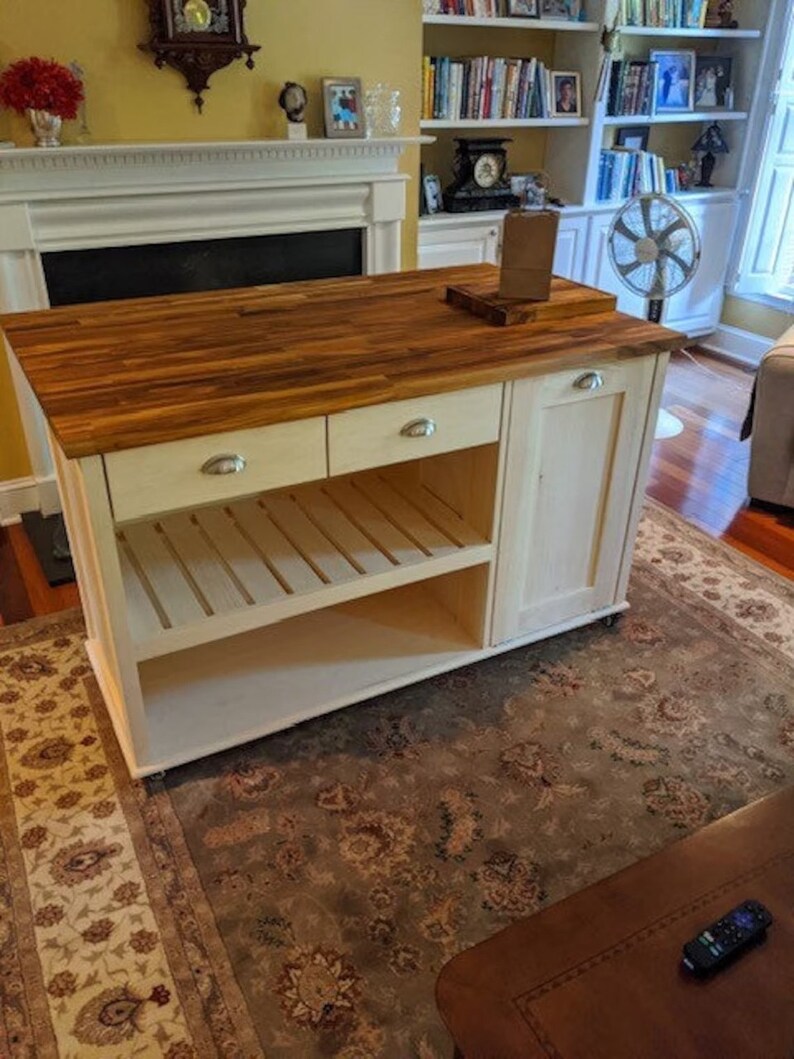 Kitchen Island Butcher Block Kitchen Island With Seating Etsy Canada