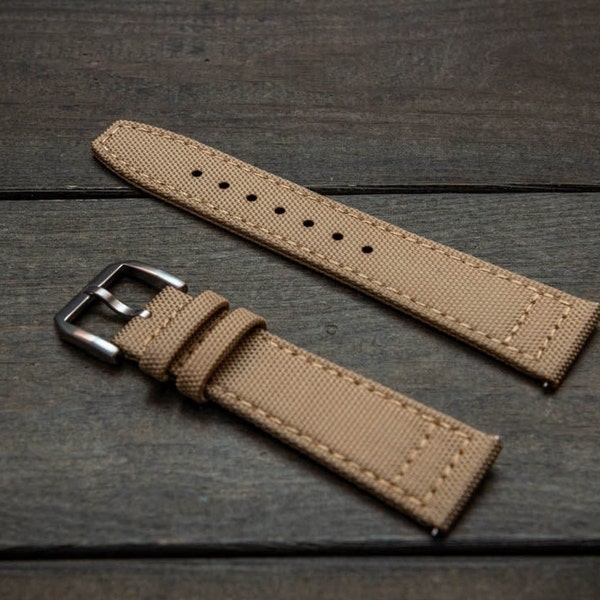 Canvas waterproof watch strap, 17mm, 18mm, 19 mm, 20 mm, 21 mm, 22 mm, 23mm, 24mm.