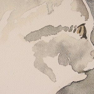 Original A4 Watercolour Digital Print - &quot;Torachan&quot; (2015)