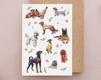 Lots of Dogs greetings card, Dog Mothers Day Card, Dog Fathers Day card, Dog Birthday Cards, Birthday Cards