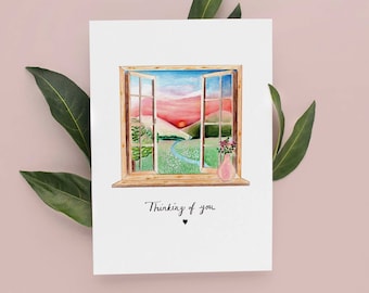 Thinking of You Card | Sunset Sympathy Card | Sorry for your Loss | Bereavement Cards