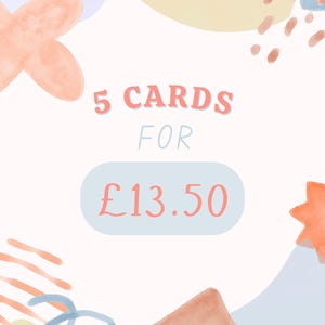 5 kaarten voor 13,50 - Set wenskaarten: mix en match verjaardagskaarten met dieren