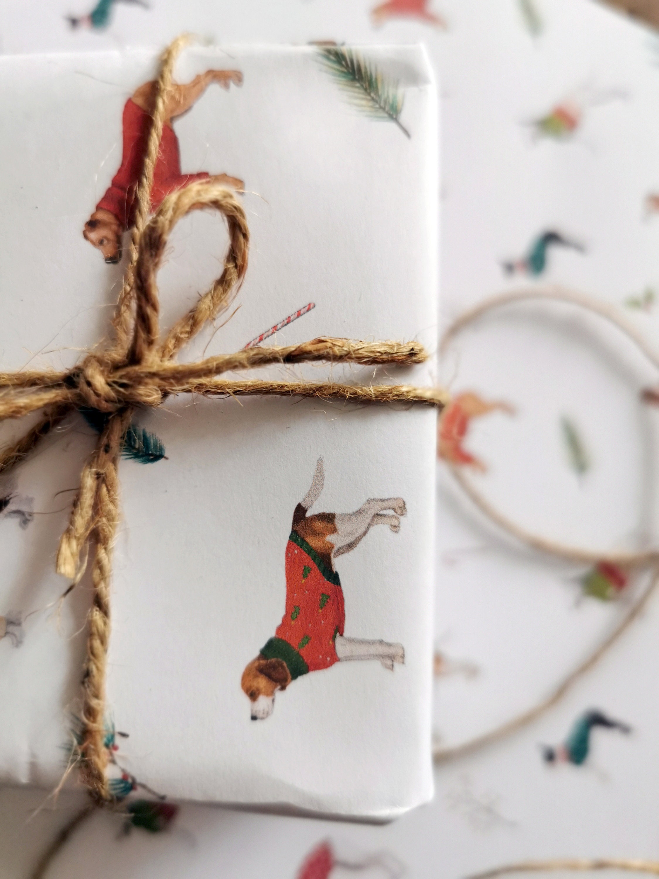 Kuschelige Hunde Geschenkverpackung A3 Weihnachtspapier Etsy