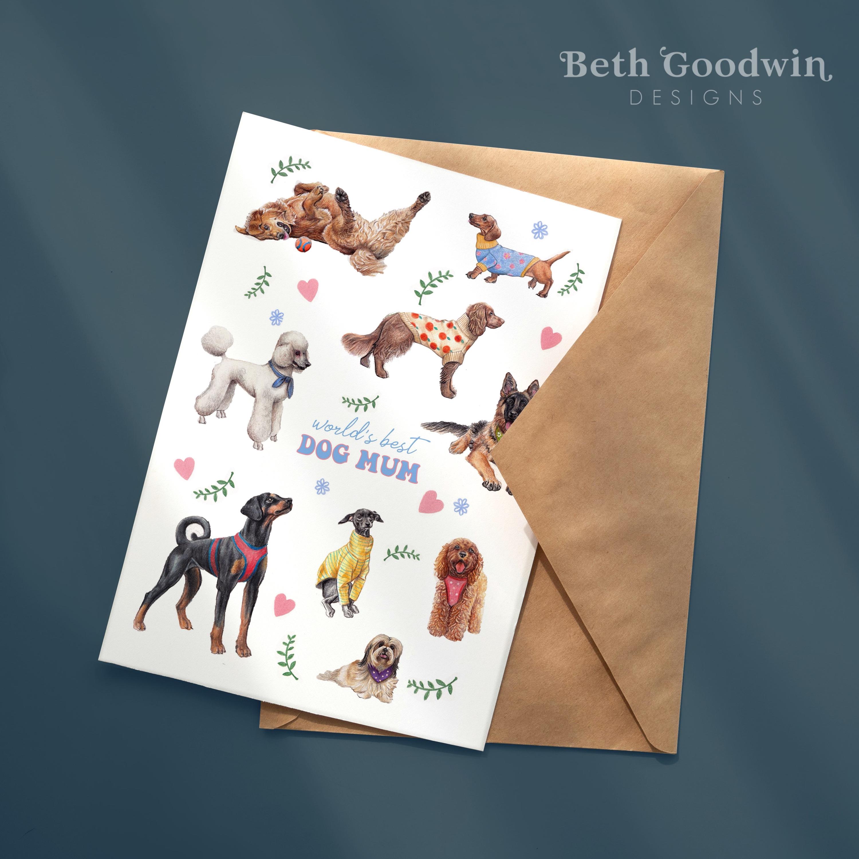 Dog Mother's Day Card, Mothers Day Card From the Dog, Mothers Day Cards ...
