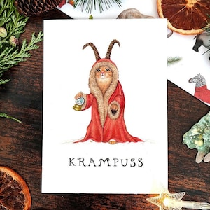 Krampuss Christmas Card | Cat Christmas Card | Christmas Cards | Quirky Christmas Card | Funny Christmas Cards
