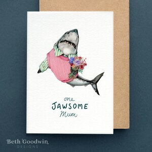 Hai Mama Geburtstagskarte, Eine Jawsome Mama Karte, Lustige Mama Geburtstagskarte, Jawsome Mama Geburtstagskarte, Hai Geburtstagskarte