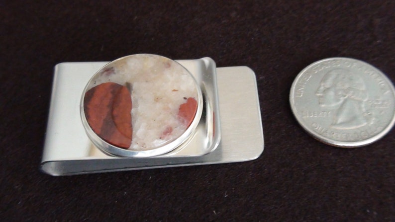 Michigan Puddingstone Money Clip