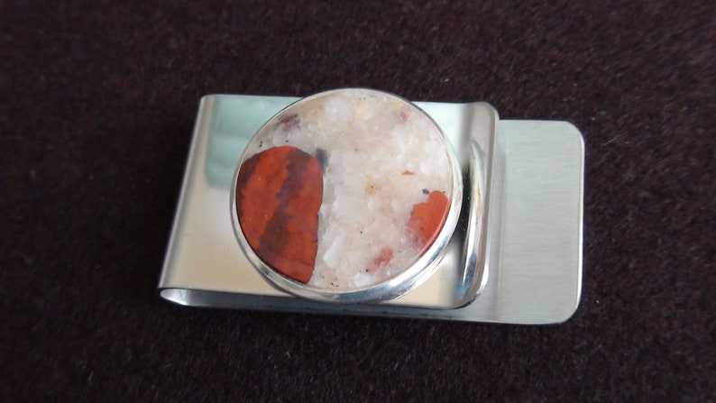 Michigan Puddingstone Money Clip