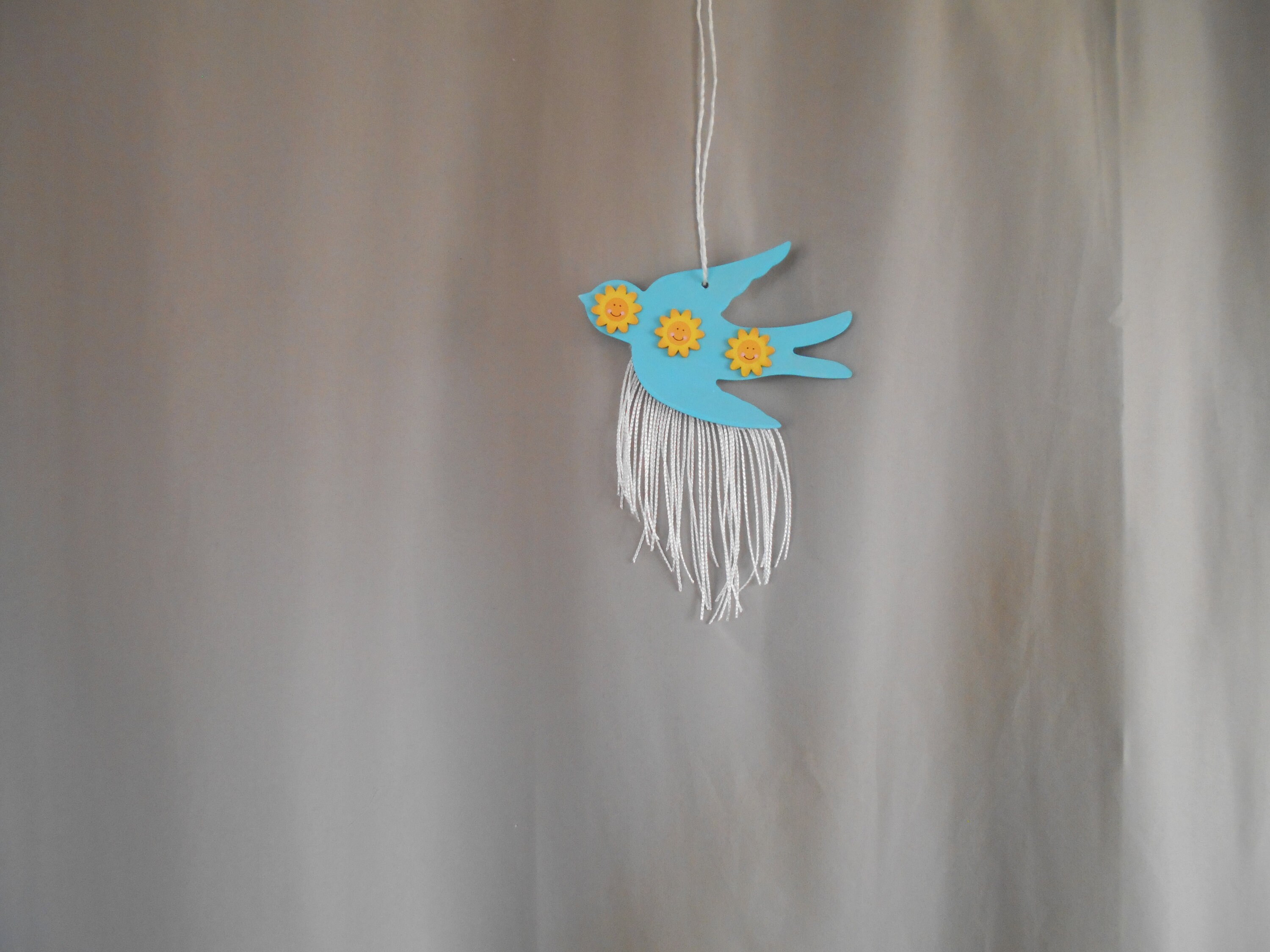 Deco Oiseau en Bois , Suspension Murale Oiseau, Oiseau Deco .