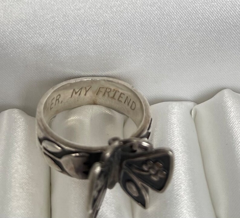 Vintage James Avery Mariposa Butterfly Ring 925 Etsy
