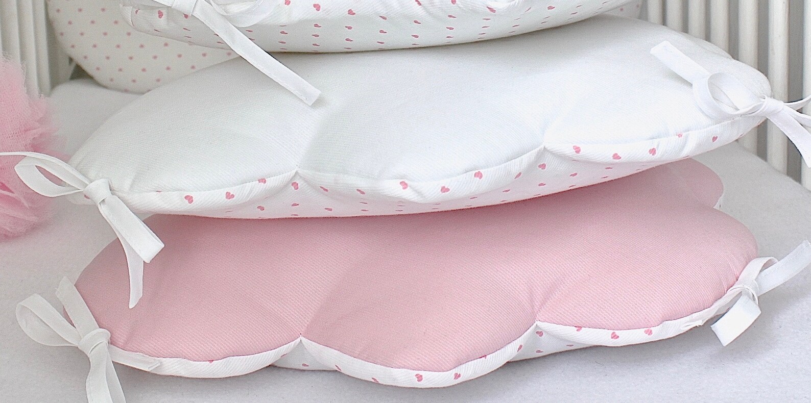 Baby Cot Bumpers 60cm Wide Bed Cloud and Owl Cushions Etsy