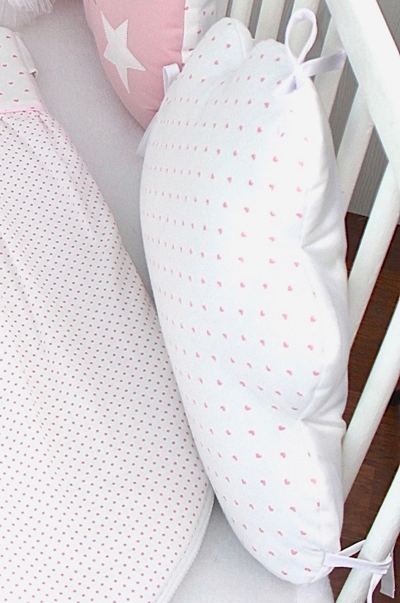 Baby Cot Bumpers 60cm Wide Bed Cloud and Owl Cushions Etsy