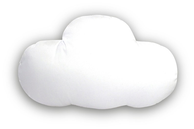 Coussins nuages en blanc uni. A l'unité ou au lot image 3