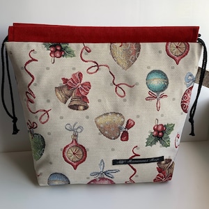 Bolsa de proyecto con cordón, tamaño mediano/grande, 3-4 madejas.