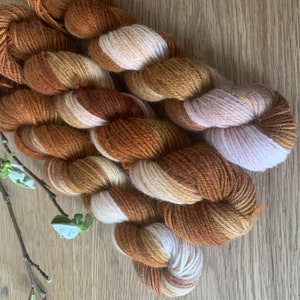 Handdyed yarn 3 x 50 gram