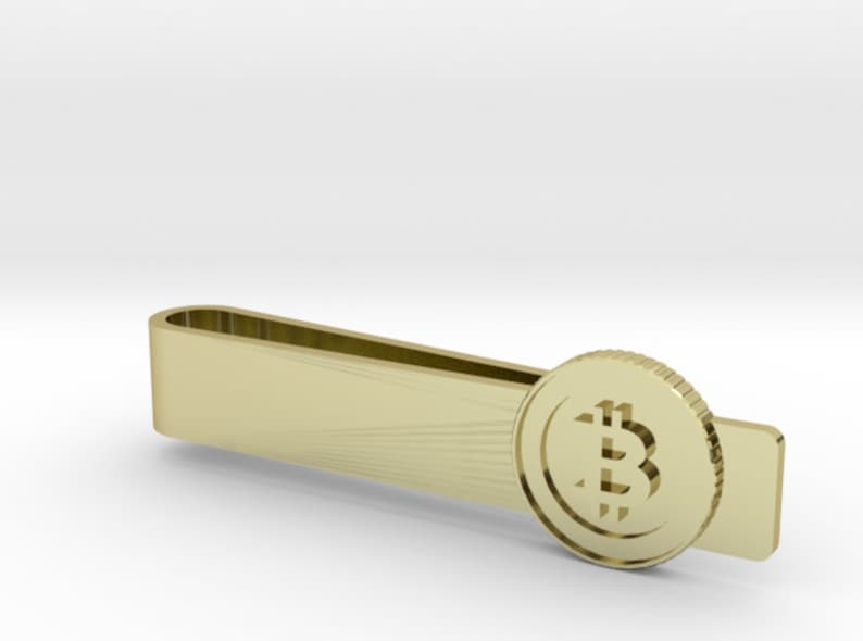 Bitcoin Cash Wedding Tie Bar Personalized Engraving Bronze | Rose Gold Silver Justice League Superhero Tie Clip Gold