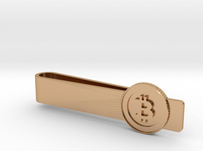Bitcoin Cash Wedding Tie Bar Personalized Engraving Bronze | Rose Gold Silver Justice League Superhero Tie Clip Gold