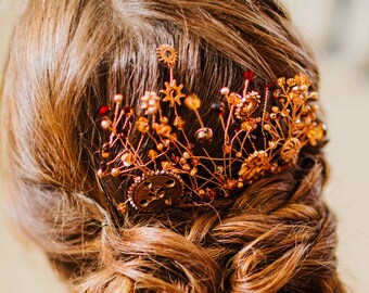 Bespoke Hair Comb: An example of a custom hair accessory made by CRZyBest. Wedding hair, jewellery, accessories and bouquets