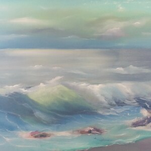 Beautiful seascape painted in oil