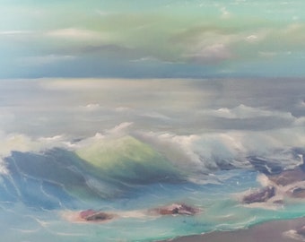 Beautiful seascape painted in oil