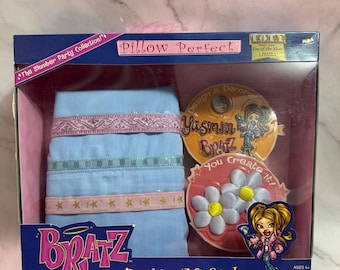 Vintage Bratz Dolls Y2K MGA Slumber Party Collection Design Style Pillow Perfect