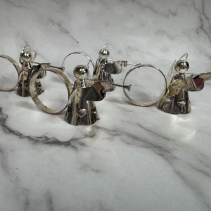 Vintage Silverplated Angel Napkin Rings Holders image 8