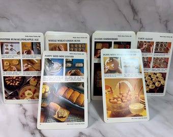Vintage General Mills 1970's Betty Crocker Step by Step Recipe Cards