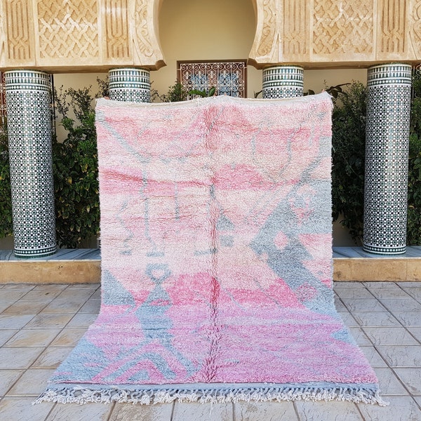 Pink Moroccan Rug Etsy