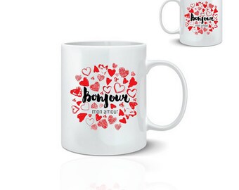 Hello my love - ceramic mug mug 325 ml