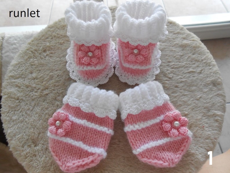 baby/'s mittens Baby girl booties flower baby booties baby mittens for newborn baby shoes pink knitted boots Pink baby socks flower