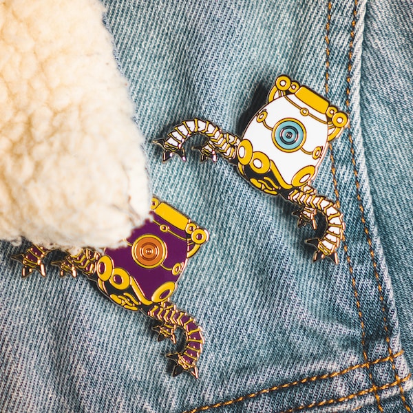 Light/Dark Little Guardian - Glow in the Dark Enamel Pins