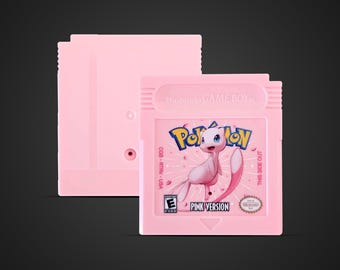 pokemon trading card game gbc decks TCG Deck Box Pokémon Mew Retro Gameboy Color Psychic Type Fits 100 Cards Cleaning and repair was done as required. Pokemon - Trading Card Game