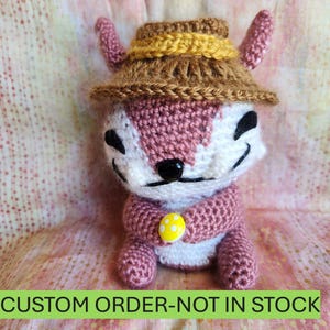 Palia inspired Chapaa Hut crocheted plushie.  Naanshi. CUSTOM ORDER.