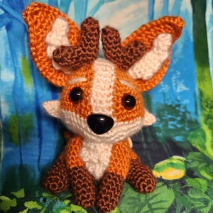 Palia inspired Ancient Kitsuu crocheted plushie