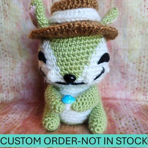 Palia inspired Chapaa Hut crocheted plushie.  Neena. CUSTOM ORDER