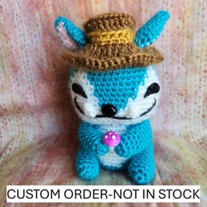 Palia inspired Chapaa Hut crocheted plushie.  Inki. CUSTOM ORDER.