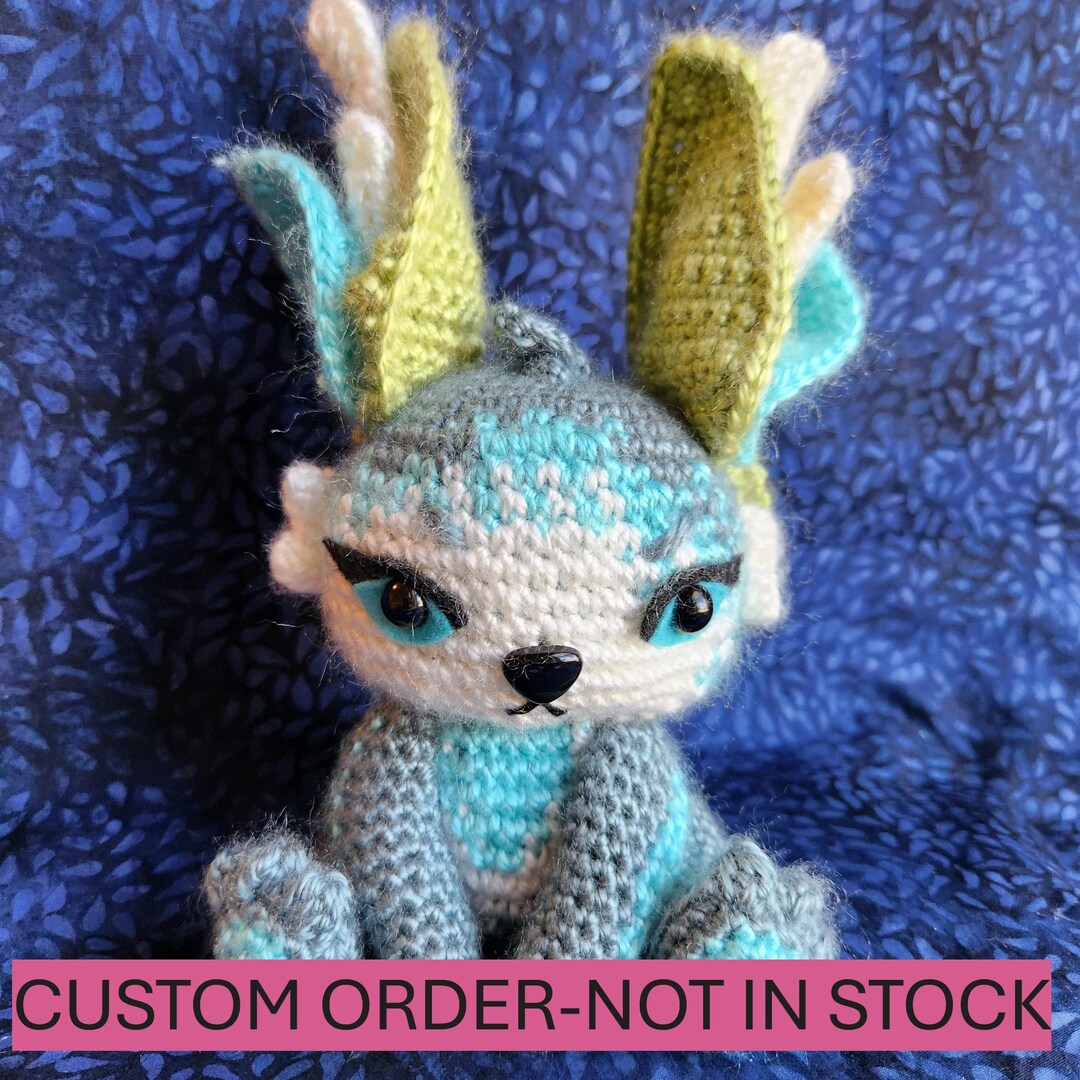 Palia Inspired Summer Flutterfox Crocheted Plushie. CUSTOM ORDER - Etsy