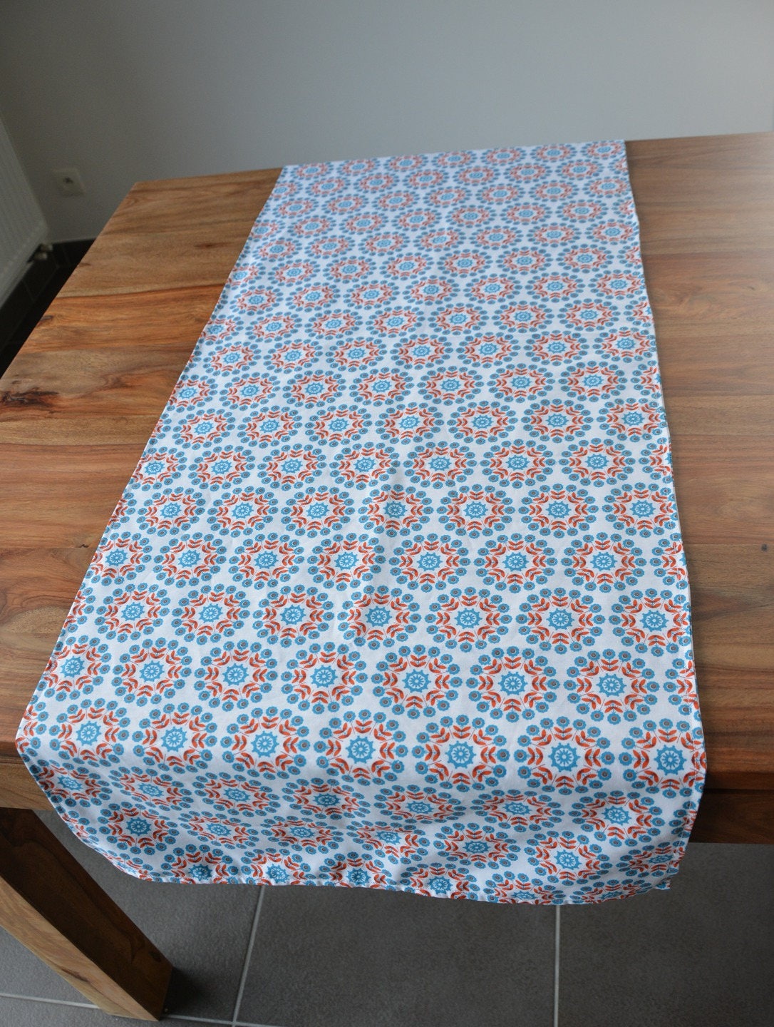 Chemin ou Centre de Table - Tissu Coton Azulejos